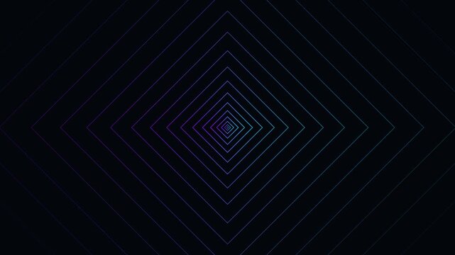 Abstract Neon Geometric Diamond Tunnel Background