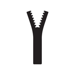 Zipper. Closed and open zip icon Vector illustration © Taufikur