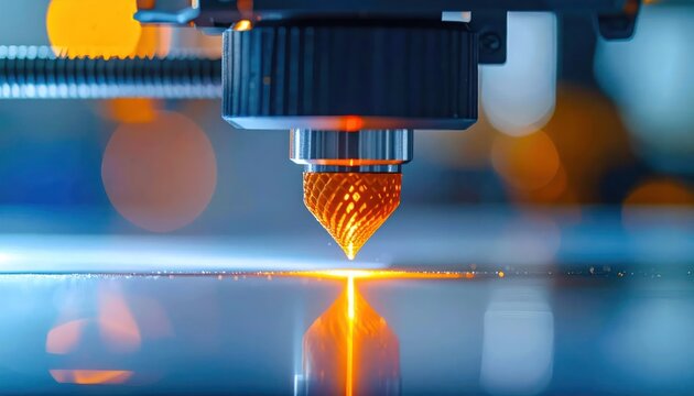 Industrial 3D printer head manufacturing complex part