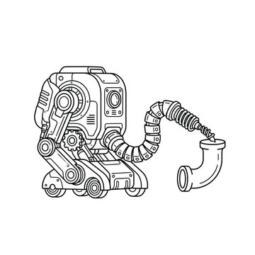 Industrial vacuum cleaner machine tool.