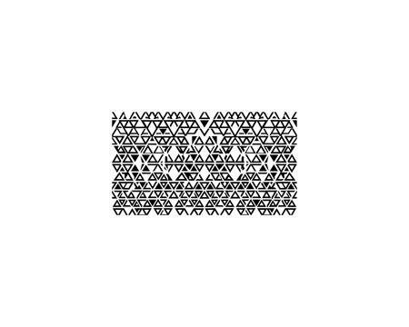 Intricate Geometric Pattern Vector Art - Black and White