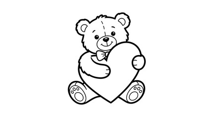 Fototapeta premium vector illustration of a bear