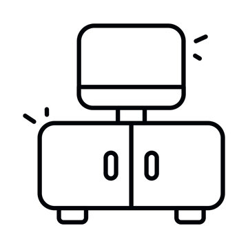 Premium download icon of tv stand
