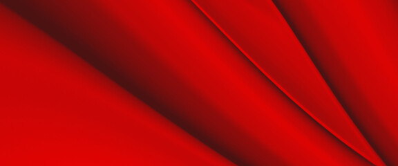 Fototapeta premium abstract red background wavy fold layer that has an elegant 3d red gradient transition