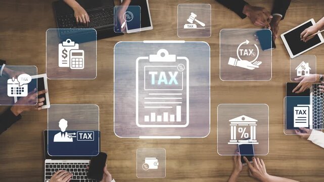 Financial regulation and tax compliance concept showing tax document, VAT, transaction flow, and financial auditing in modern financial system Marrow