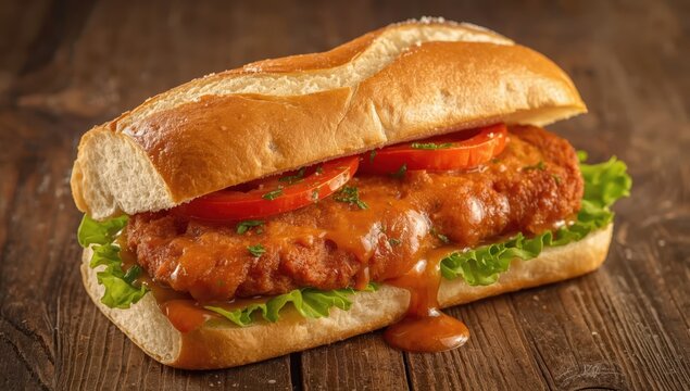 Sandwich with pork cutlet