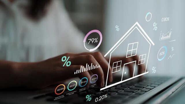 Digital Real Estate Market Analysis with Graphs and Statistics on Laptop in Modern Workspace Environment. Entropy.