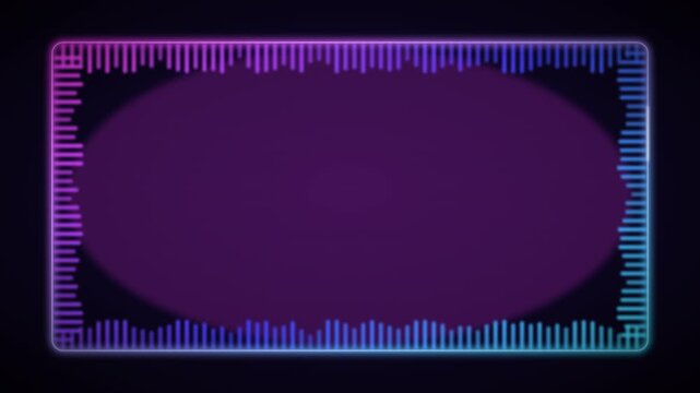 Audio Reactive Neon End Screen Frame