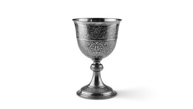 old copper wine cup on a light backdrop