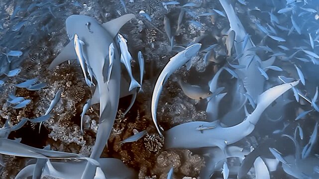 Captivating marine life thrives in Fiji's azure depths.