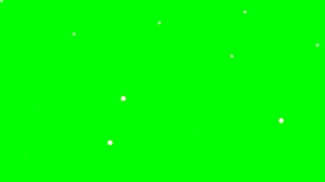 Animated Magical Broomstick Floating with Glowing Particles on Green Screen.