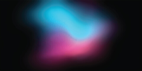 Abstract glowing nebula with vibrant blue and pink light against a dark background © Nipa