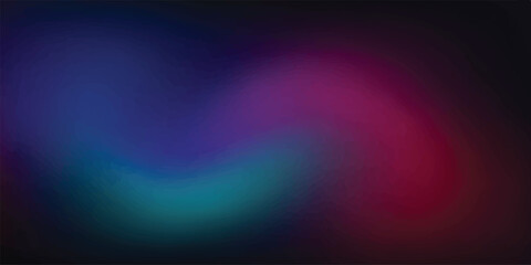 Abstract swirling nebula gradient with vibrant cyan and magenta against dark background for digital design © Nipa