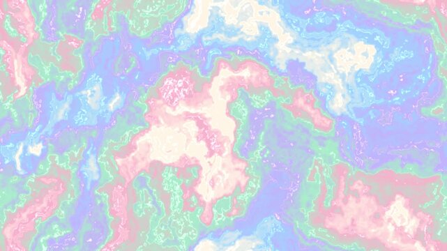 Pastel liquid marble flowing slowly, dreamy marbling texture seamless loop