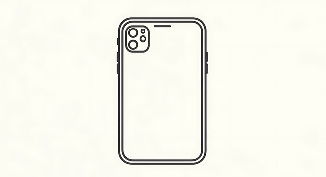White smartphone with circular camera design front view.