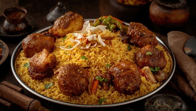 Mandi and Biryani with Chicken and Lamb