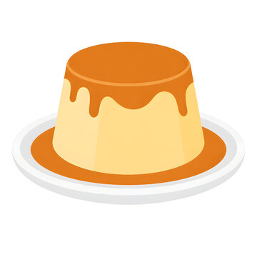 vector illustration of a pudding