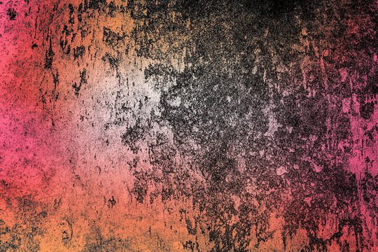 Textured surface with peeling blue paint	
