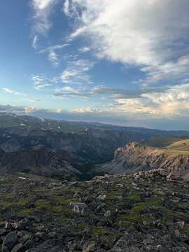 Beartooth Mountians in the summer.