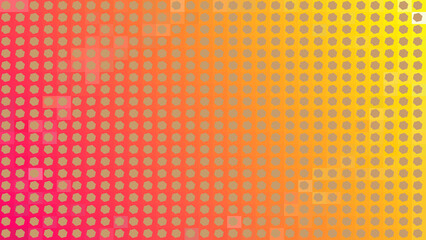 Fototapeta premium Vibrant Red Orange and Yellow Gradient Hexagon Halftone Background