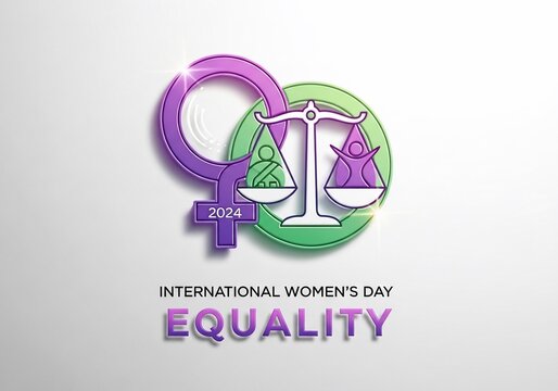 The Scales of Progress, balanced by a bold symbol, a radiant vision of tomorrow's equality.