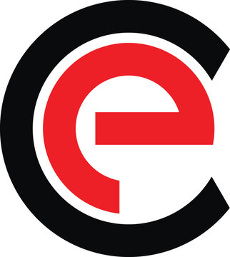Circular C and E Letter mark Logo
