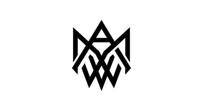 Modern geometric mountain and triangle logo design