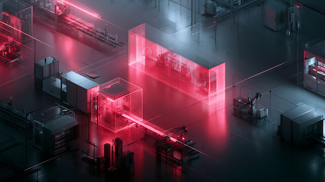 Smart factory floor with AI detecting and correcting manufacturing defects (2)