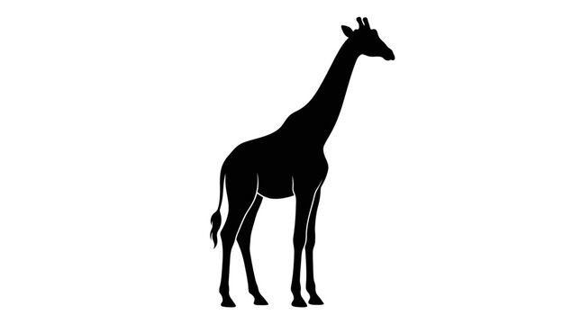 giraffe isolated on white background