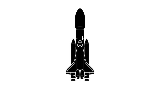 rocket isolated on white background