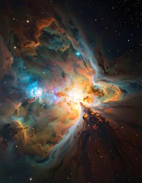 Vibrant Nebula in Deep Space Exploration.