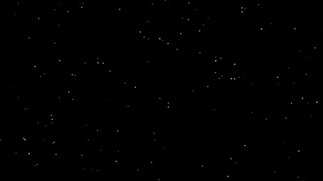 Stars in sky, starry night blue starlight shine of milky way, Stars in the night sky against the backdrop of silhouettes, Night starry skies with twinkling stars motion background