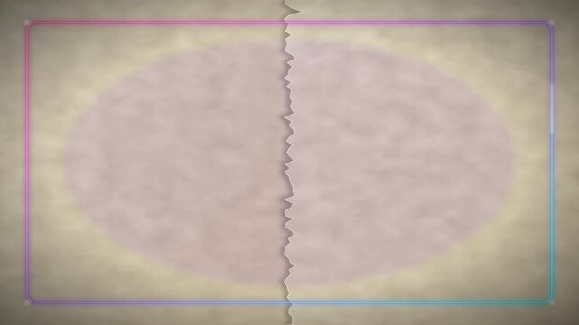 Paper Transition to Glowing Neon Outro