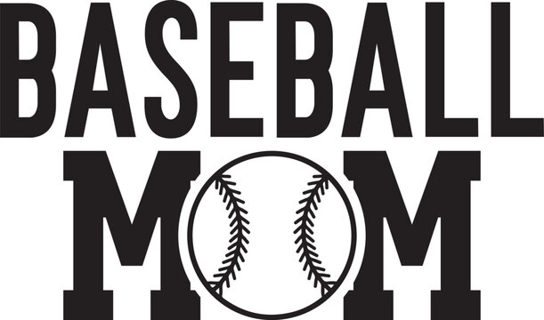 Baseball mom graphic design support your little slugger with pride