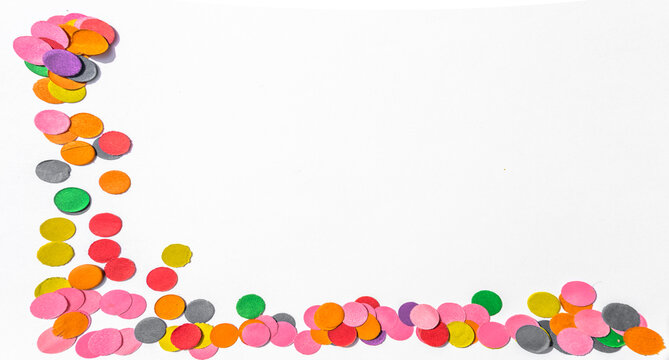 Bordure de confettis 