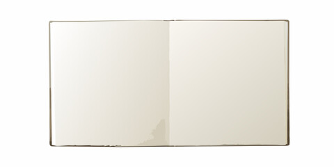 open blank cream colored notebook top down view pages color stationery writing pad journal diary cover paper texture item school © PabanBiswas