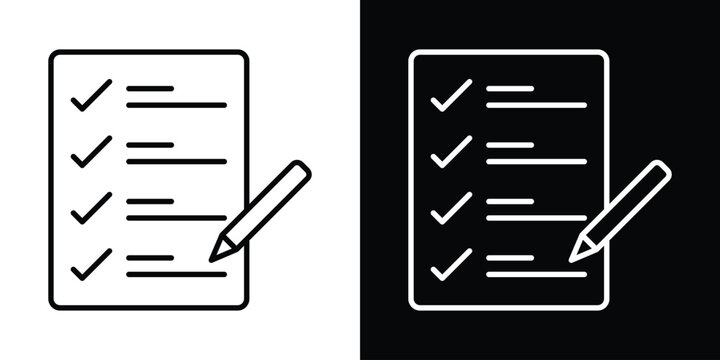 Feedback form icon editable illustration collection