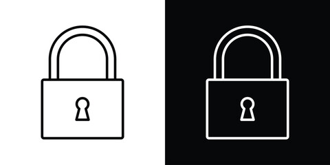 Lock icon editable illustration collection © Hira