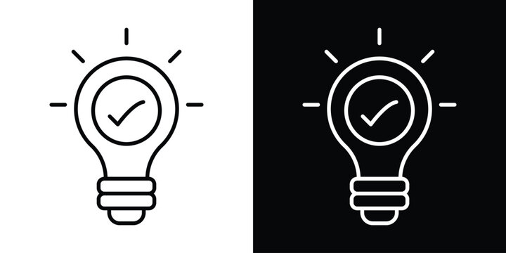 Idea icon editable illustration collection