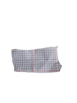 Modern geometric paper bag with abstract pattern