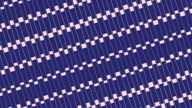 Abstract diagonal pixel mosaic pattern in blue and white. Seamless digital grid texture for modern tech and design projects.