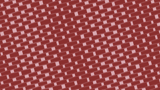 Seamless diagonal pixel pattern background in deep red and white. Abstract retro digital texture for modern tech and gaming designs.