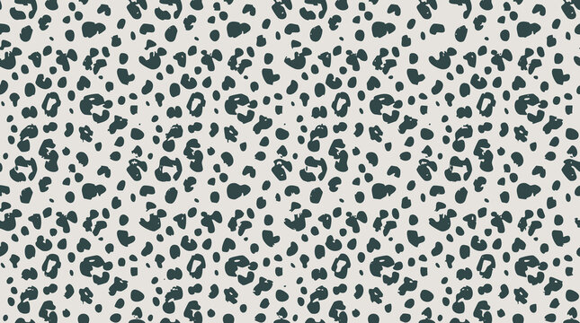 Dark Leopard Spot Pattern Background with Minimal Animal Texture Design