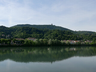 Fototapeta premium River Po in San Mauro