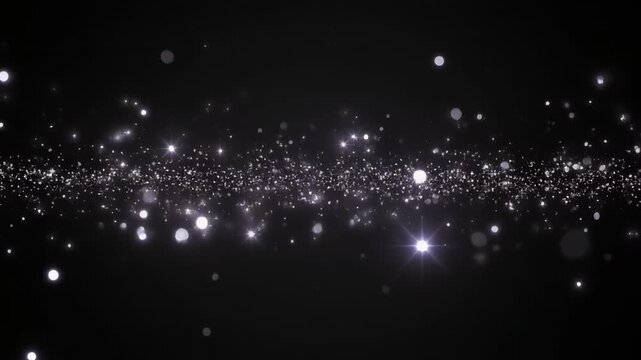 Cosmic starfield timelapse with bright celestial objects