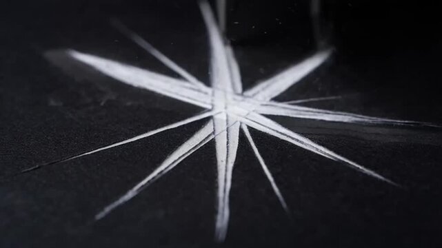 Cutting metal with sparks flying.