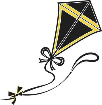 vector illustration of a kite
