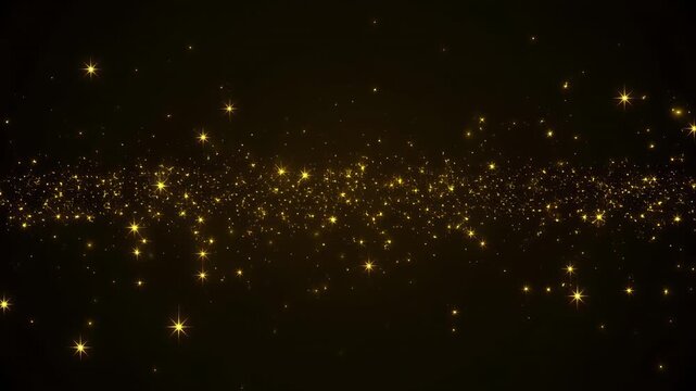 Cosmic dust nebula with twinkling stars in deep space
