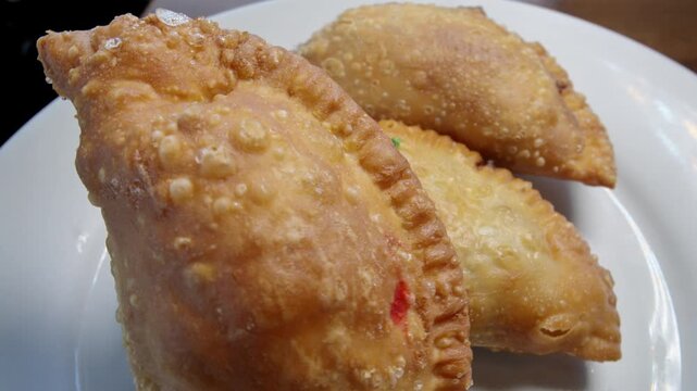 Fresh Chicken, Spinach and cheese empanadas from Peru