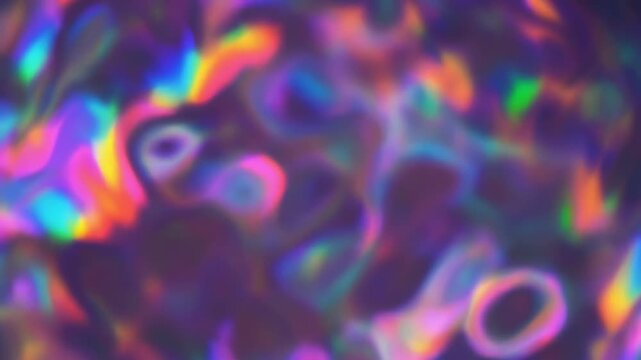 colorful microscopic cells with vibrant fluorescence patterns